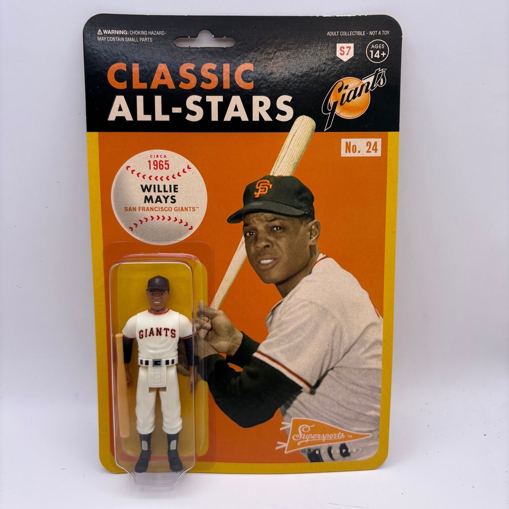 Super7 Willie Mays San Francisco Giants Classic All-Stars ReAction Figure No 24
